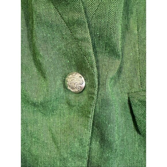 Veronica Beard Farley Dickey Green Linen Blend Jacket, Size 2 (XS) - Picture 4 of 12